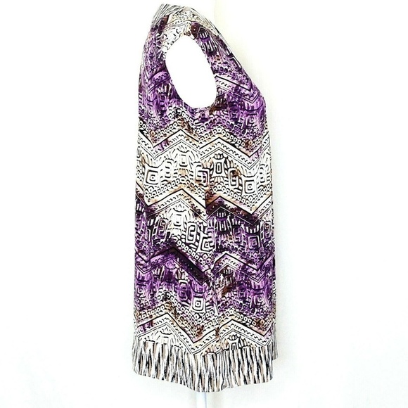 ALFANI Petite P/P Sleeveless V-Neck Tunic Top - Picture 3 of 7